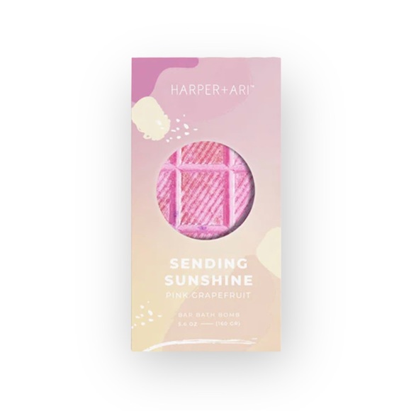 new Harper + Ari ☀︎︎ Sending Sunshine Bar Bath Bomb ☀︎︎ Pink Grapefruit ☀︎︎ Gift - Picture 2 of 16